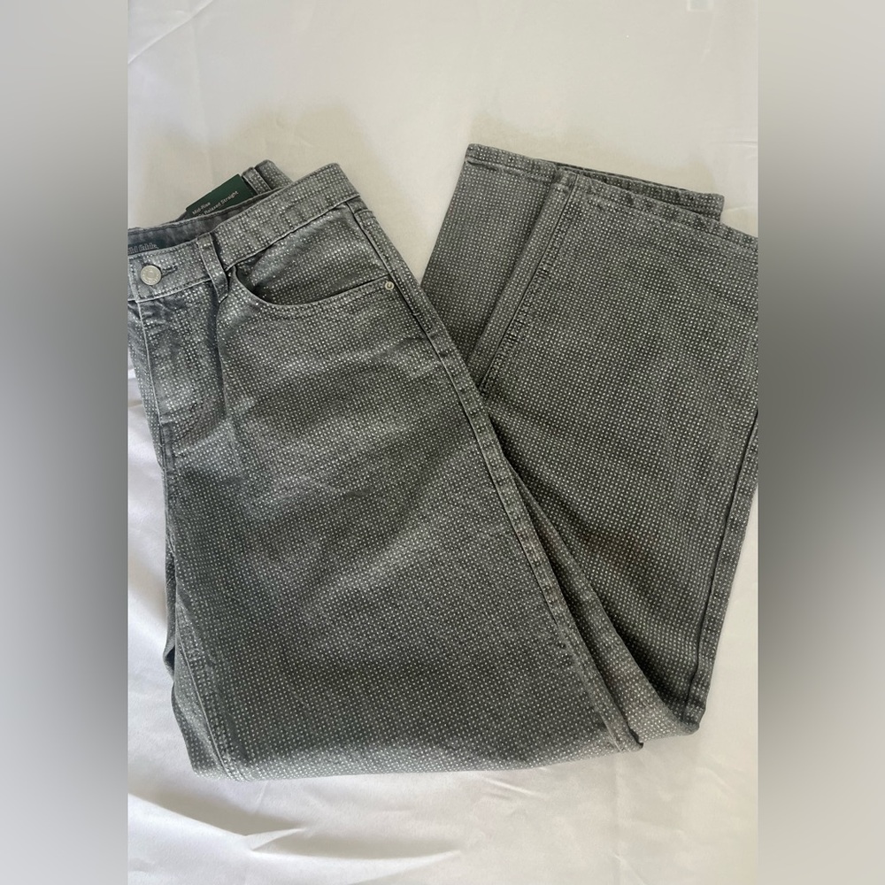 New Wild Fable Women's Mid Rise Wide 90s Relaxed  Straight  Pants 6/31 inseam